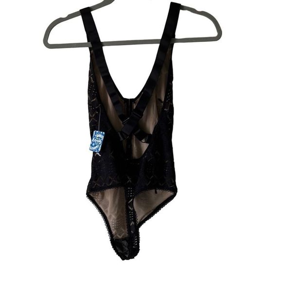 Free People Intimately Black Lace Bodysuit XS - Picture 4 of 6
